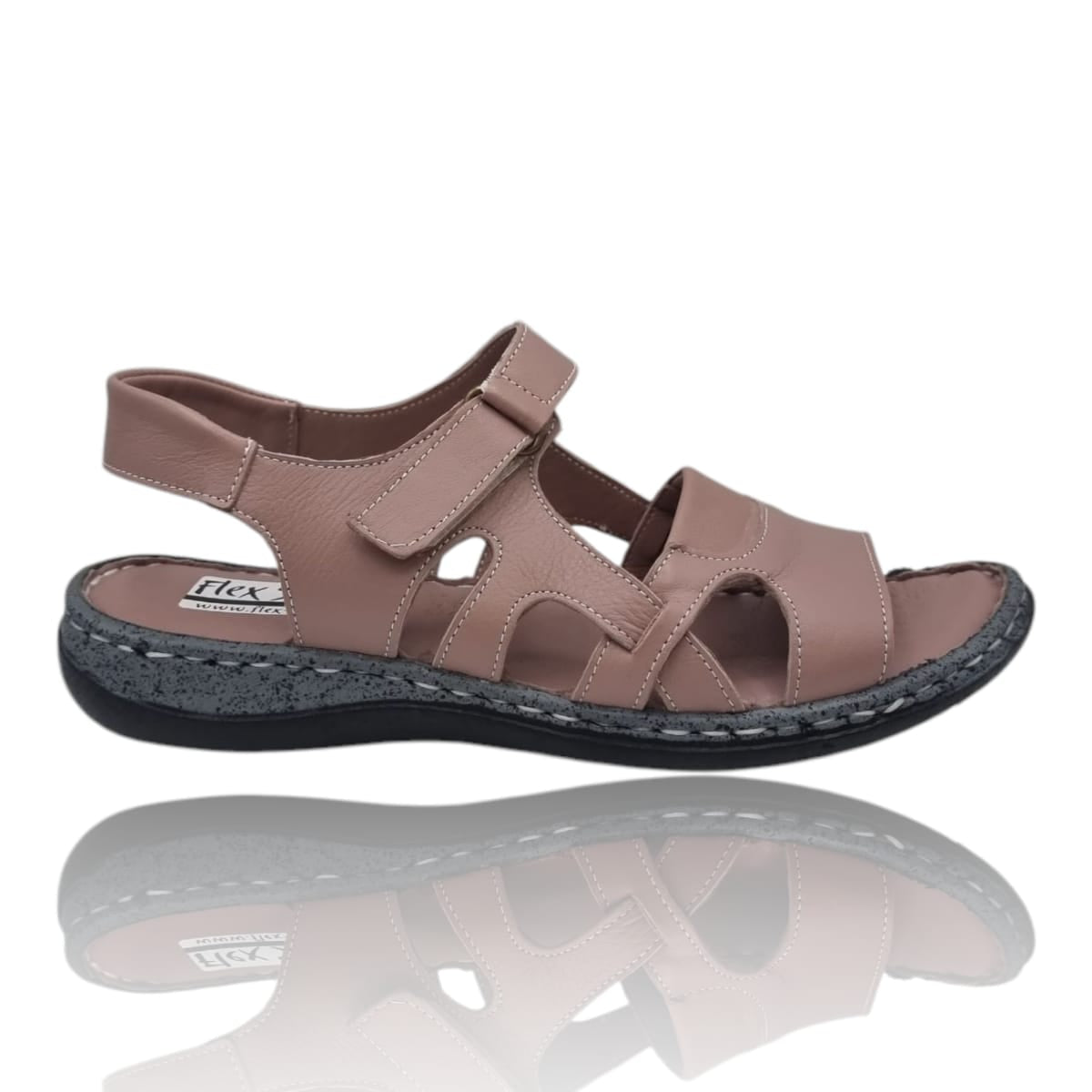 Sandale Damă Casual Confort Din Piele Naturală Vizon 13751