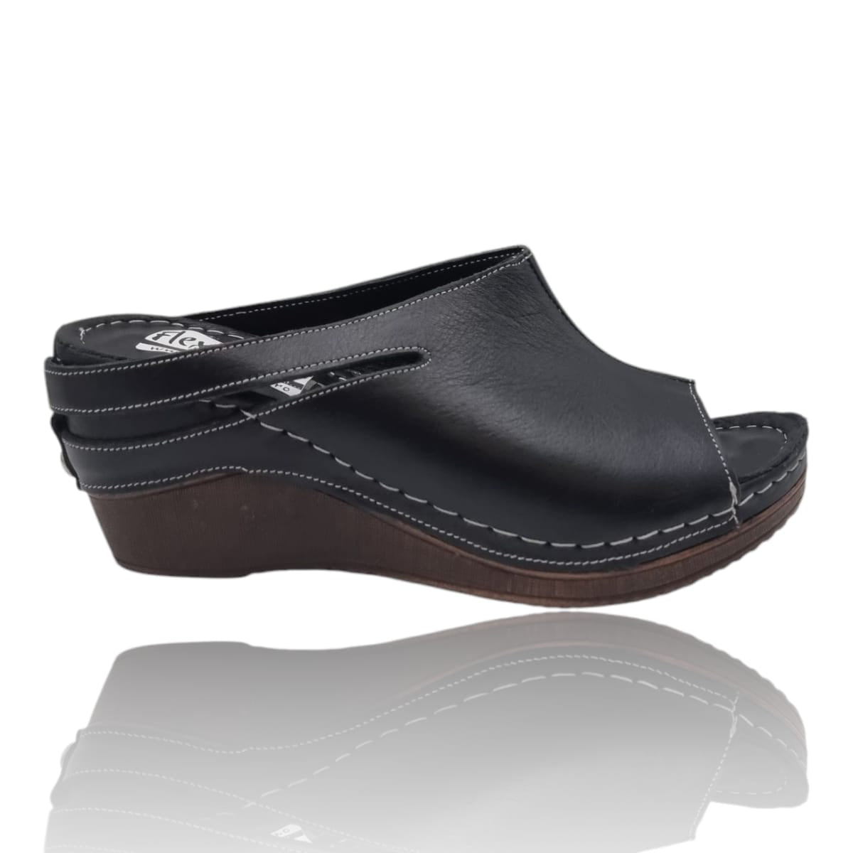Sandale Damă Casual Confort Din Piele Naturală Neagră 13753