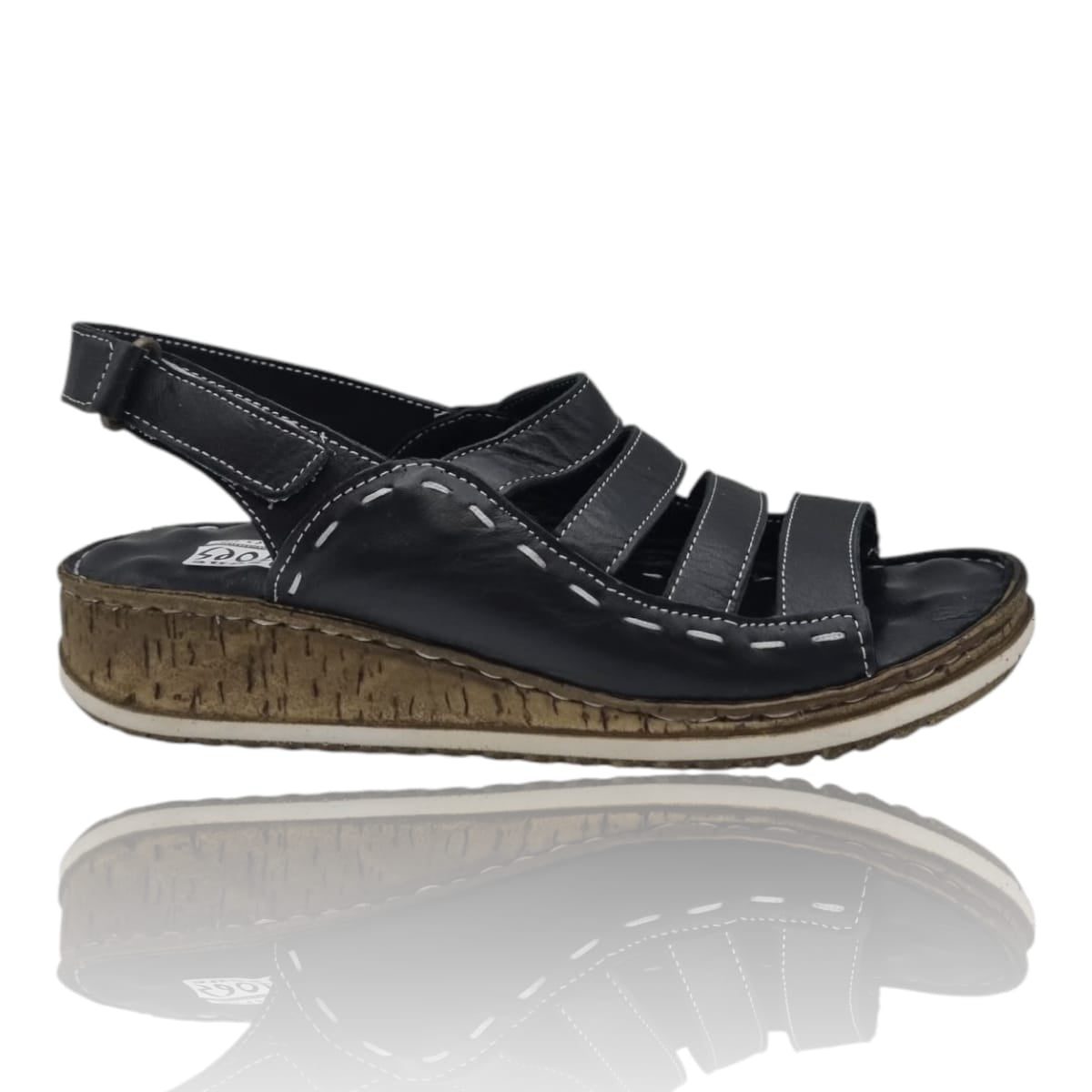 Sandale Damă Casual Confort Din Piele Naturală Neagră 13758