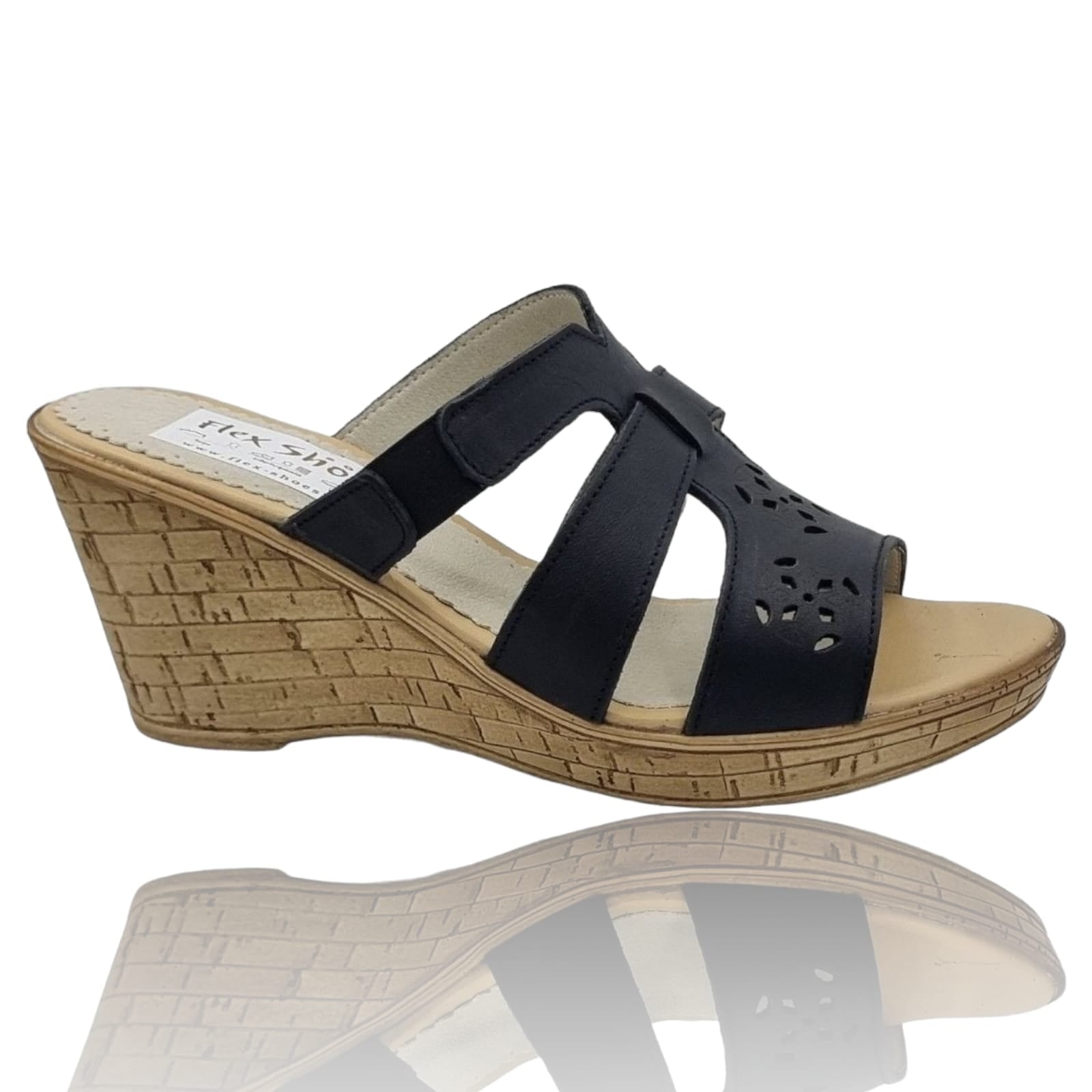 Sandale Damă Din Piele Naturală Neagra 13630