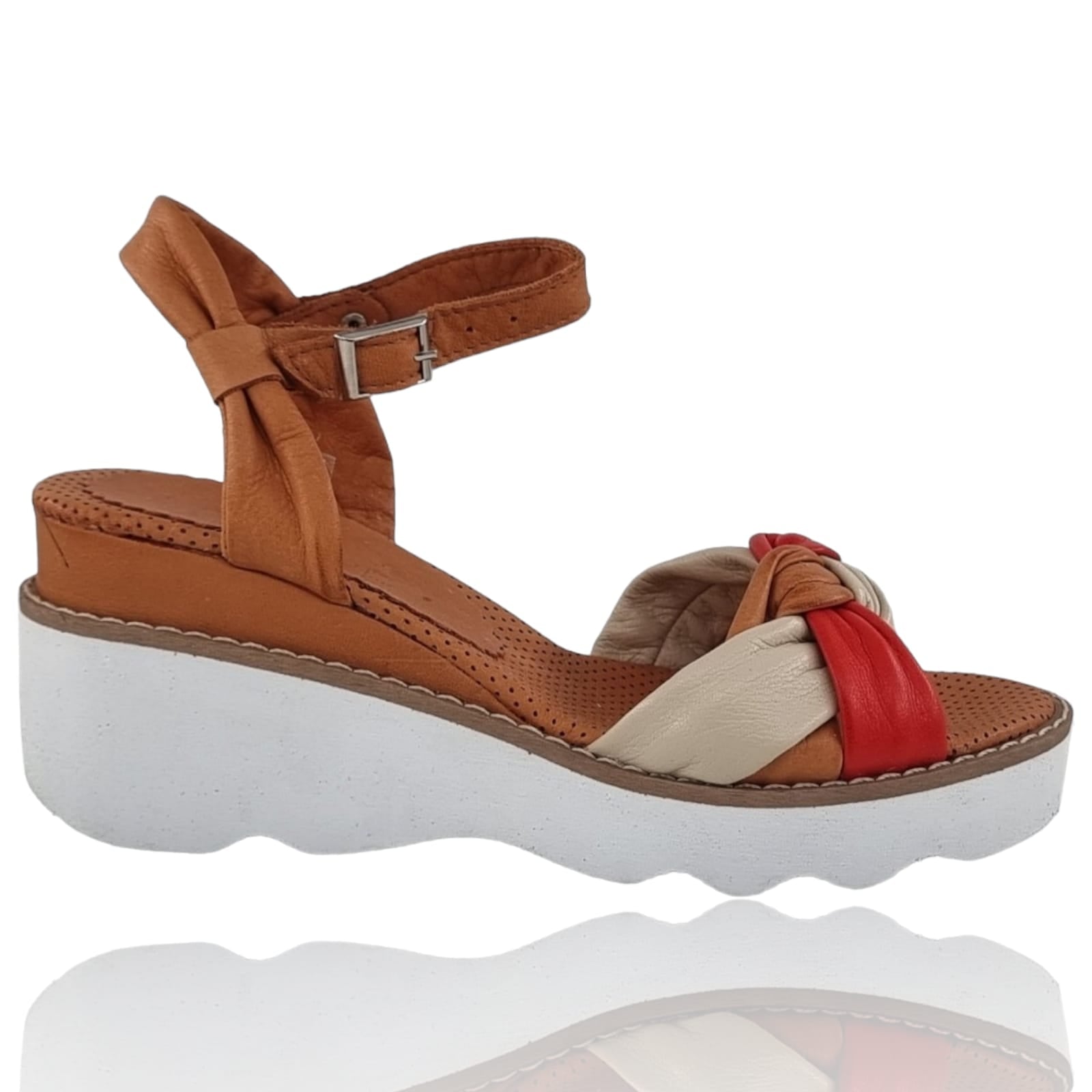 Sandale Damă Din Piele Naturală Maro 13636