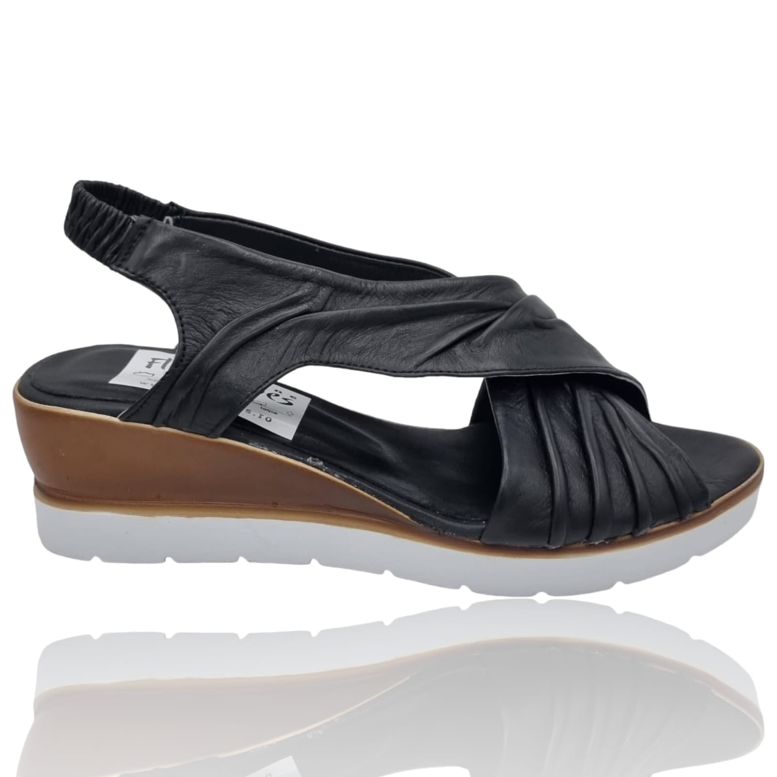 Sandale Damă Din Piele Naturală Neagra 13643