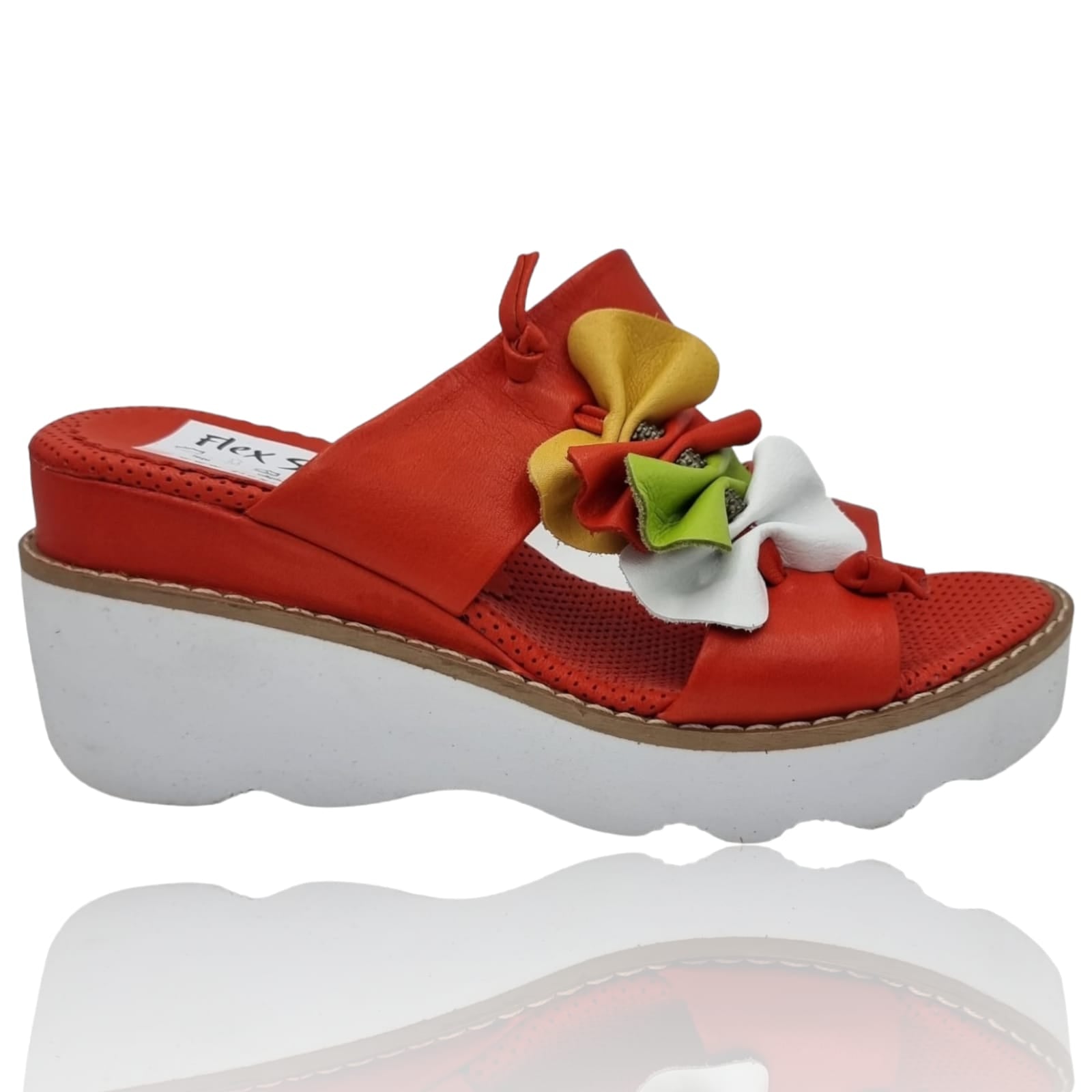 Sandale Damă Din Piele Naturală Rosie 13645