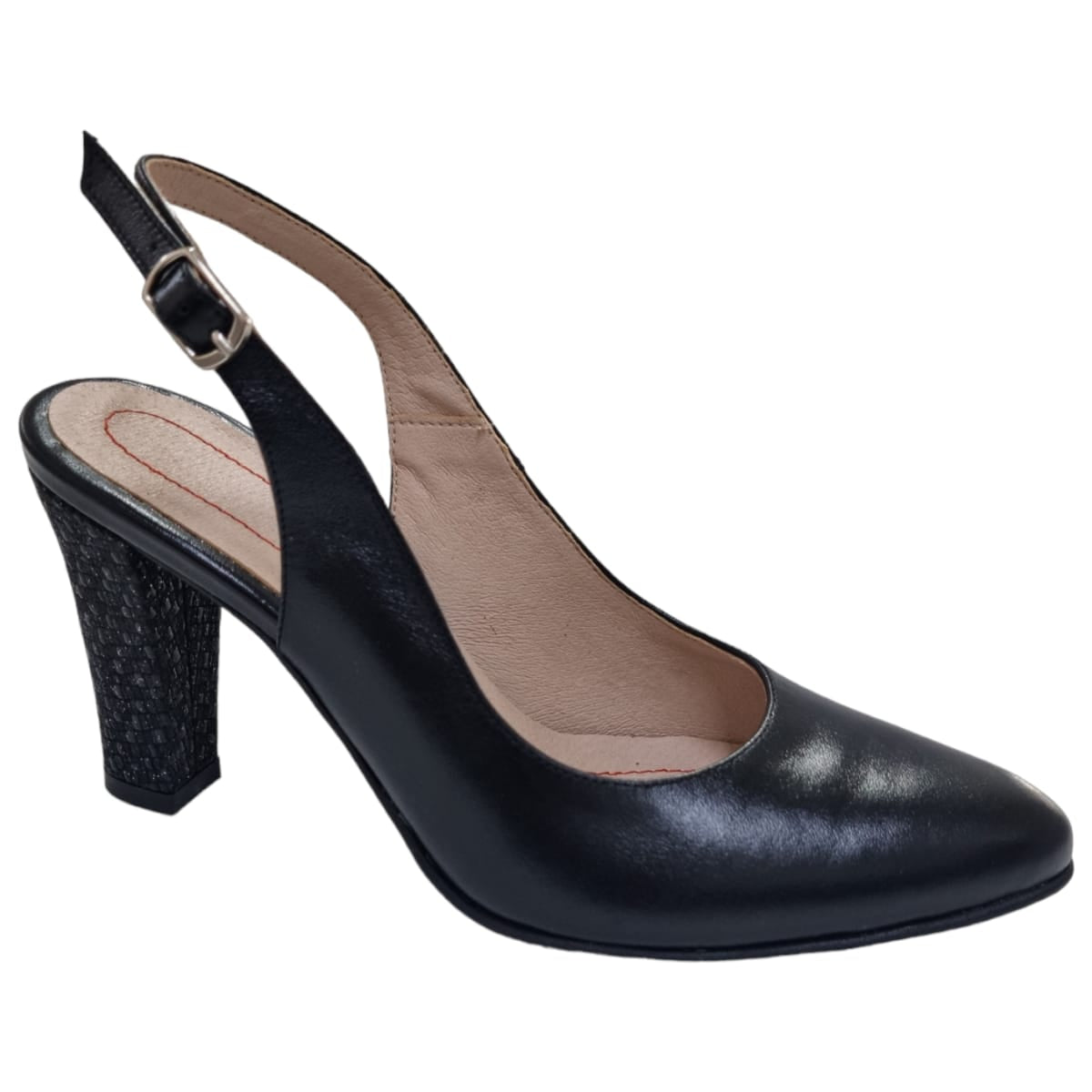 Pantofi Damă Din Piele Naturală Negru 20456