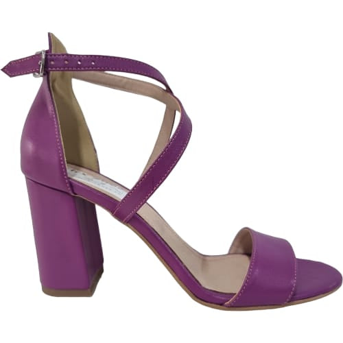 Sandale Damă Elegante Din Piele Naturală Mov 6566