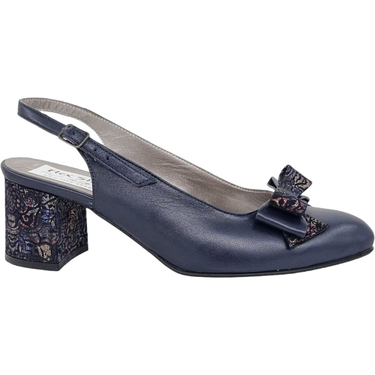 Pantofi Damă Eleganți Din Piele Naturală Blue Fl 20532