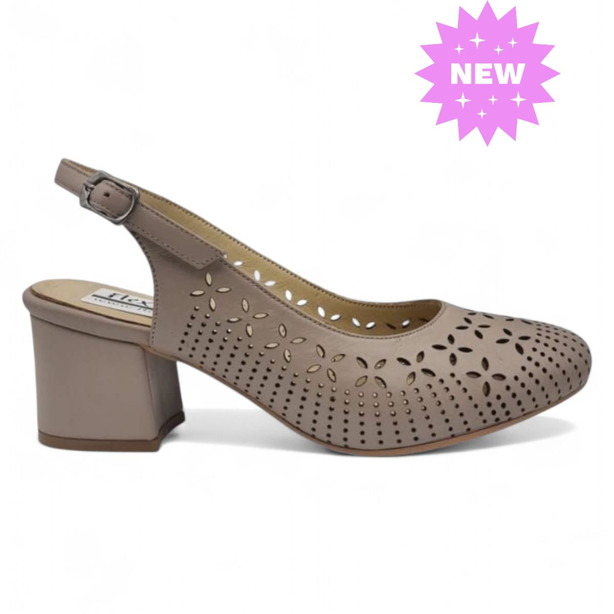Pantofi Damă Eleganți Din Piele Naturală Vizon 20537