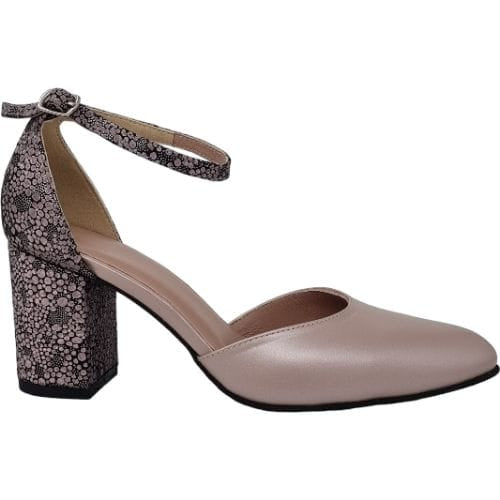 Pantofi Damă Eleganți Din Piele Naturală Lila 20534