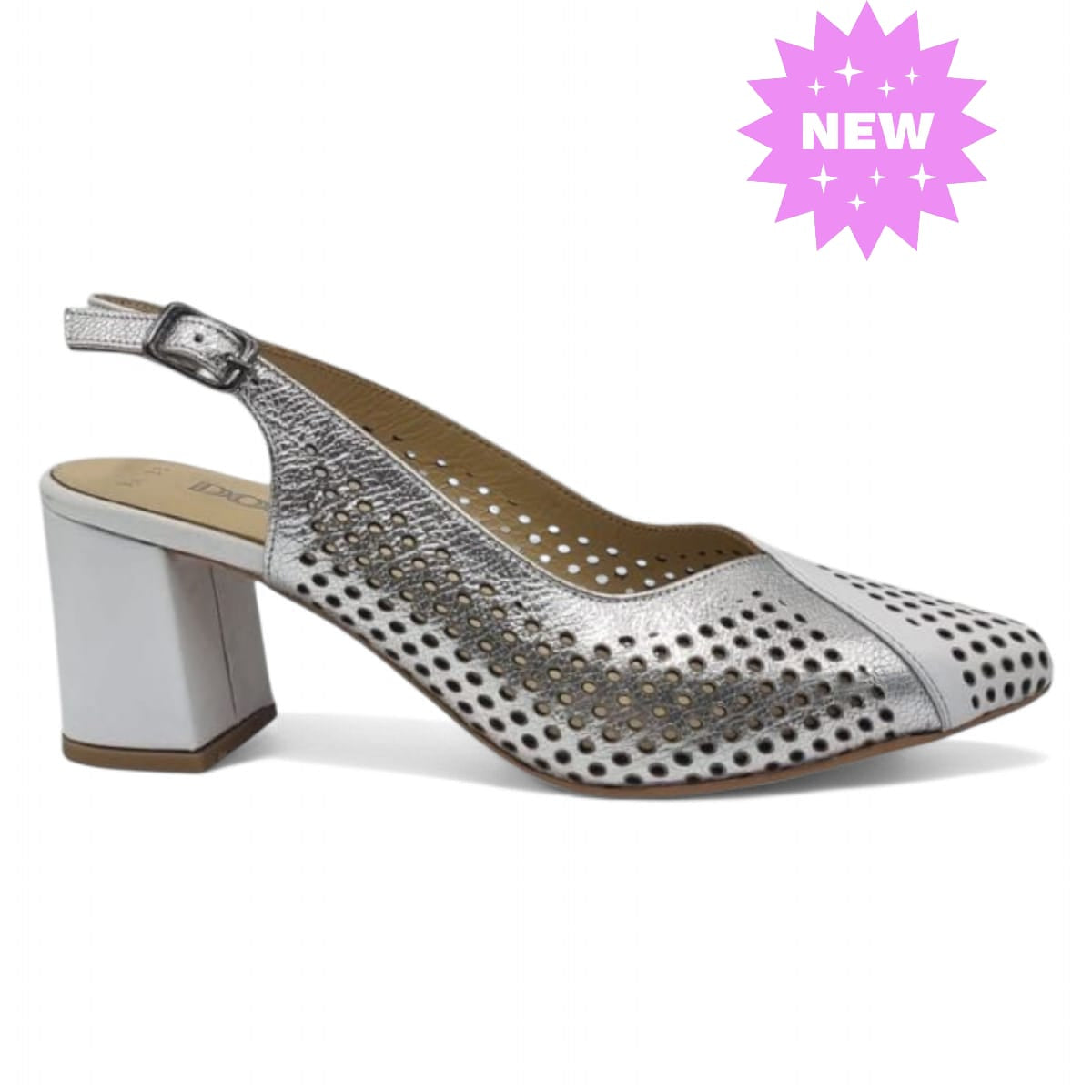 Pantofi Damă Eleganți Din Piele Naturală Alb 20538